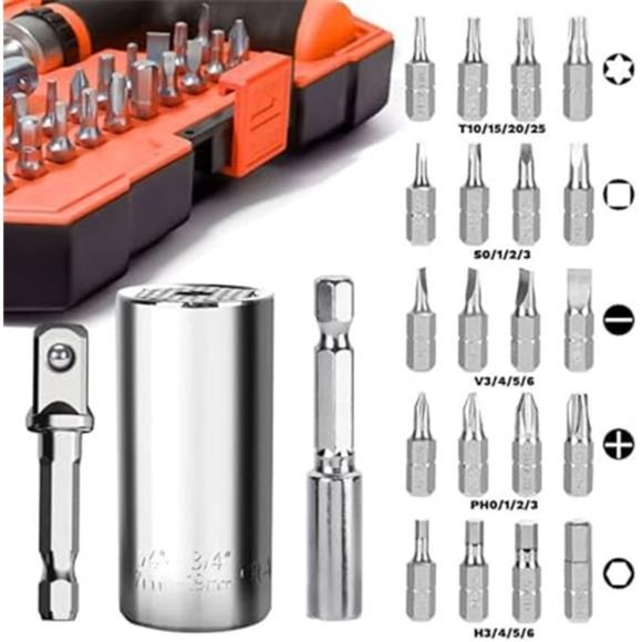 Christmas Gifts for Men StockingStuffers for Men,Ratcheting T-Handle Screwdriver - Picture 4 of 7